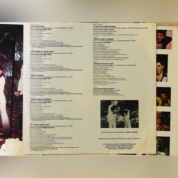Saturday Night Fever LP soundtrack original 1977 vinyl Bee Gees/John Travolta. - Picture 8 of 8